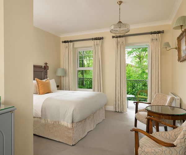 a Classic Queen guest room located at the 5-star Park Hotel Kenmare in County Kerry, Ireland.