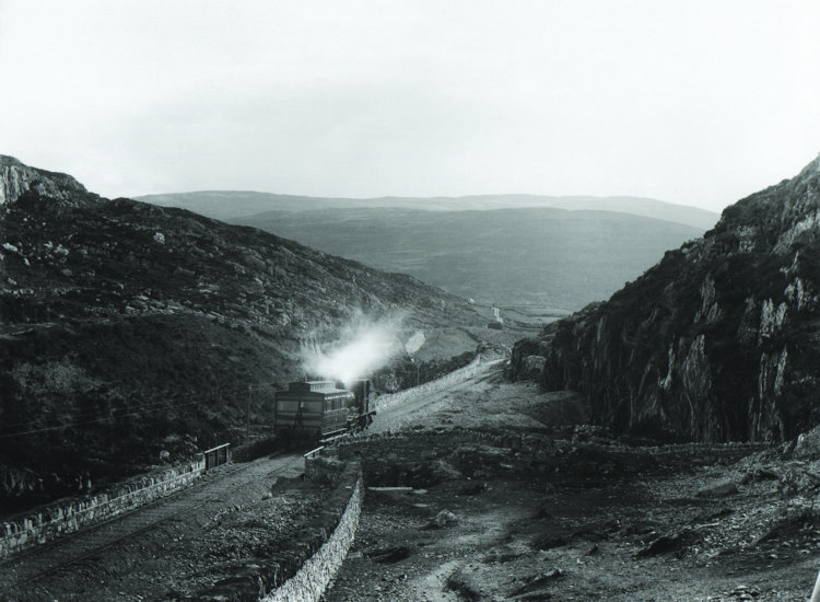 The Train Between Mountains
