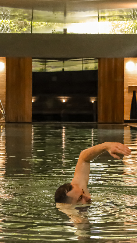 Swimming at the Indoor Pool