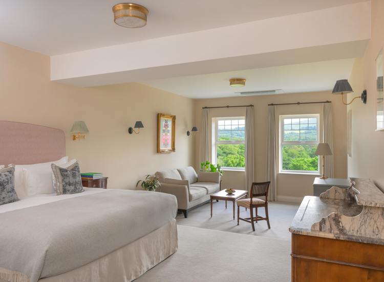  a beautifully designed guest suite at the luxury Park Hotel Kenmare located in Kenmare, County Kerry, Ireland